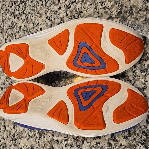 VIONIC AGILE HYDRA MESH COMFORT SLIP-ON SNEAKERS. SIZE 9.5. PURPLE/ORANGE. - Picture 8 of 12